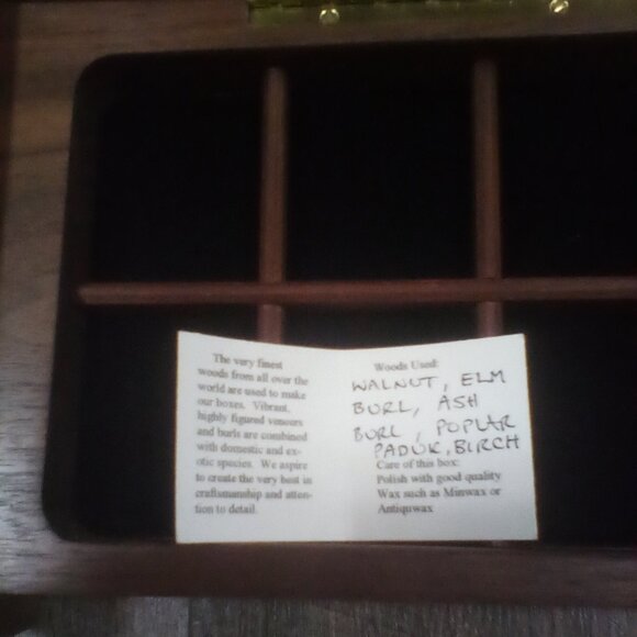 Maple Hollow Studio Fine Woodworking Jewelry Chest Handmade Nick Hally NEW - Picture 7 of 8